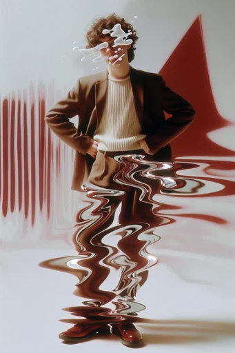 Glossy Surreal Fluidity moodboard — generate AI images in this style