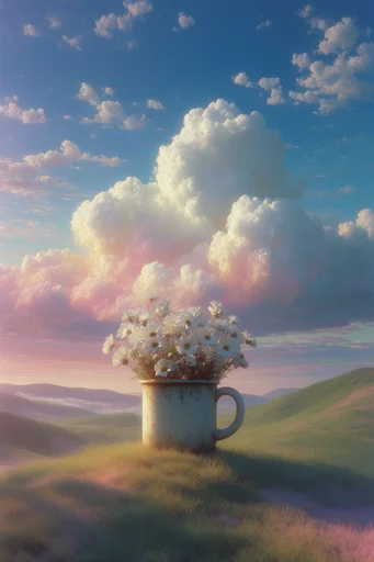 Ethereal Pastel Surrealism style reference image — painterly style