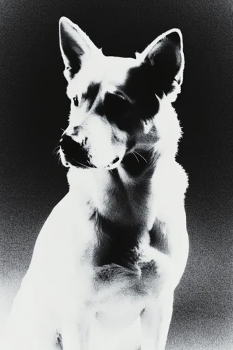 Ethereal Grain Noir style reference image — vintage gelatin silver print