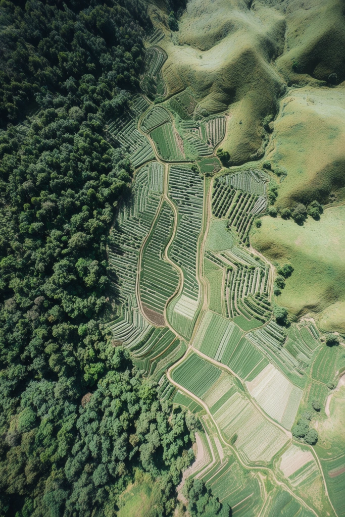 Tactile Verdant Illustration style AI image example 2