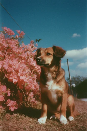 Retro Surrealist Bloom style reference image — analog camera aesthetic