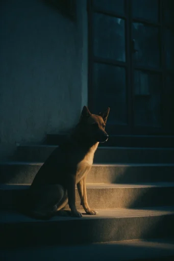 Cinematic Chiaroscuro Solitude style reference image — soft focus