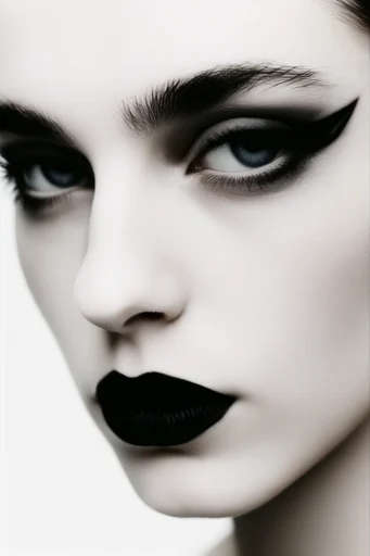 Graphic Avant-Garde Minimalism style reference image — graphic makeup