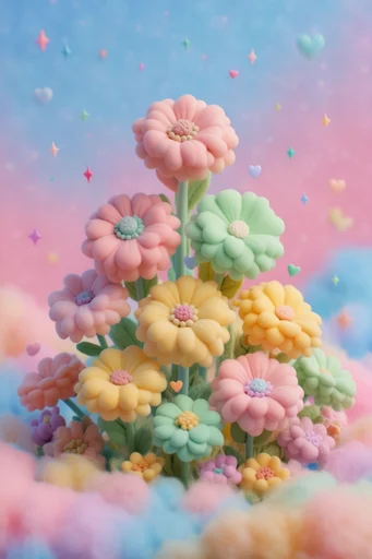 Surreal Pastel Dreamcore style reference image — cute pop-art influence