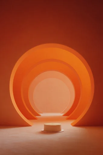 Surreal Terracotta Minimalism style reference image — hypnotic perspective