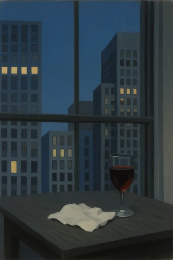 Cinematic Urban Solitude style reference image — urban solitude
