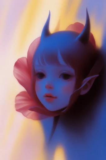 Ethereal Airbrushed Dollcore style reference image — ethereal porcelain skin