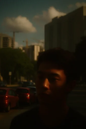 Cinematic Intimate Chiaroscuro style reference image — low-key lighting