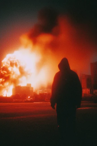 Luminous Apocalyptic Noir style reference image — apocalyptic atmosphere