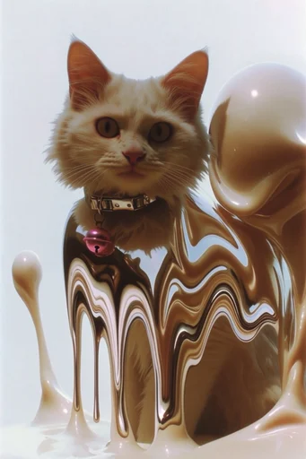 Glossy Surreal Fluidity style reference image — specular highlights