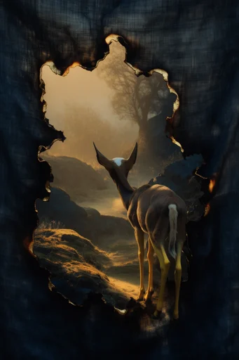 Gilded Gothic Decay style AI image example 3