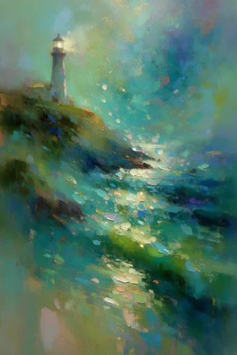 Luminous Impressionist Wilderness style reference image — dreamy forest landscape