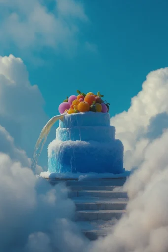 Ethereal Cloud Surrealism style reference image — high-altitude setting