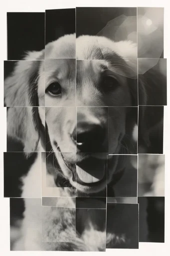Fragmented Monochrome Surrealism style reference image — high-contrast chiaroscuro