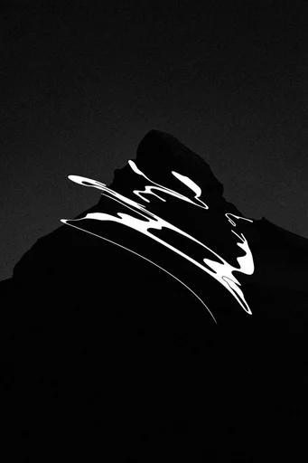 Luminous Noir Minimalism style reference image — high-contrast monochrome