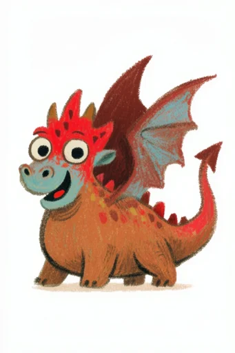Textured Naive Storybook style reference image — storybook illustration