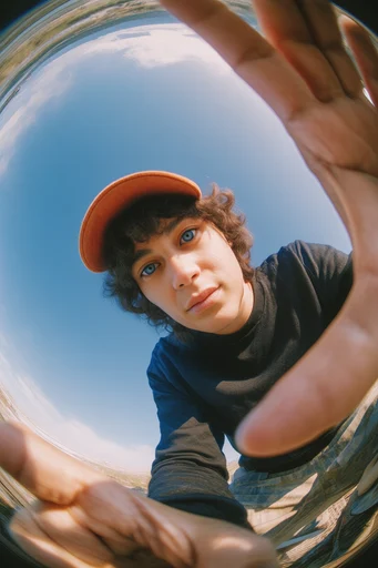 Dynamic Fisheye Perspective style reference image — dynamic low-angle perspective