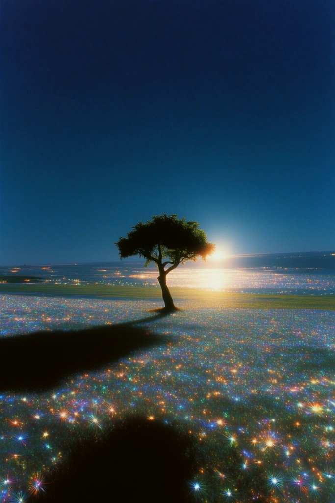 Prismatic Twilight Dreamscape style AI image example 2
