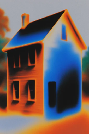 Thermal Liquid Chrome style reference image — dithered grainy texture