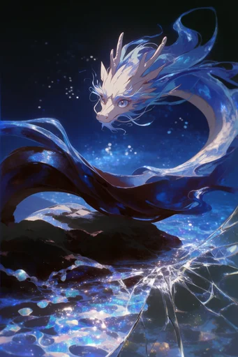 Luminous Cosmic Ethereal style reference image — high-contrast starlight