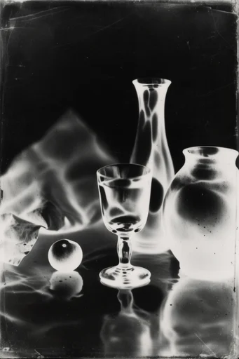 Experimental Analog Noir style reference image — analog film grain