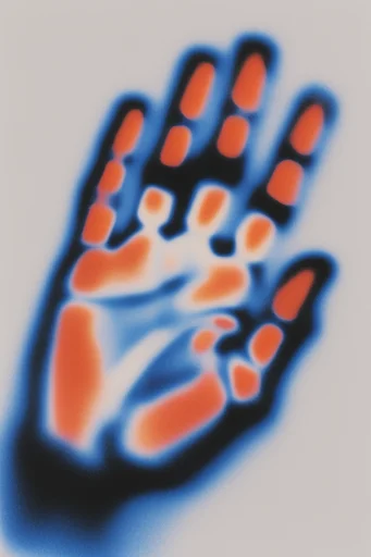 Thermal Liquid Chrome style reference image — chromatic distortion