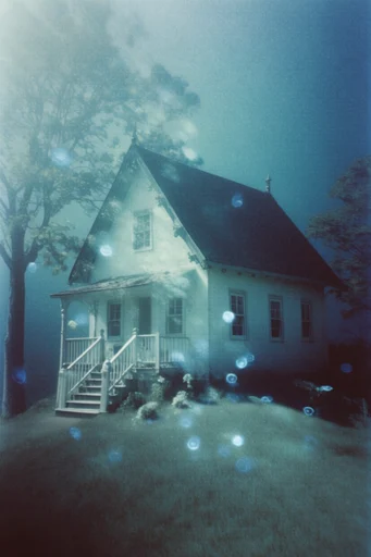 Luminous Cyan Nocturne style reference image — nocturnal atmosphere