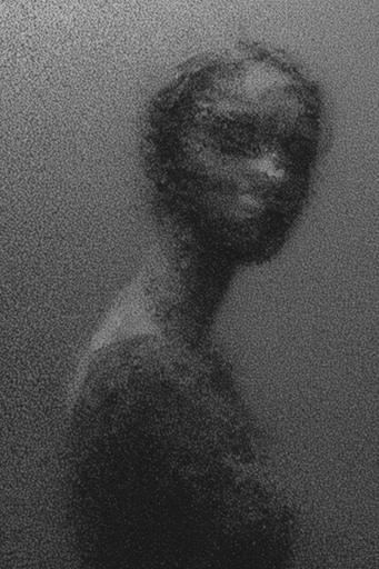 Stippled Noir Grain moodboard — generate AI images in this style