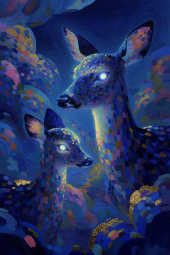 Celestial Gilded Symbolism style AI image example 3