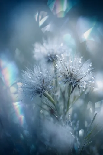 Ethereal Frost Botanical style reference image — macro photography