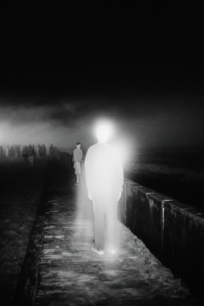 Monochrome Occult Surrealism style AI image example 2
