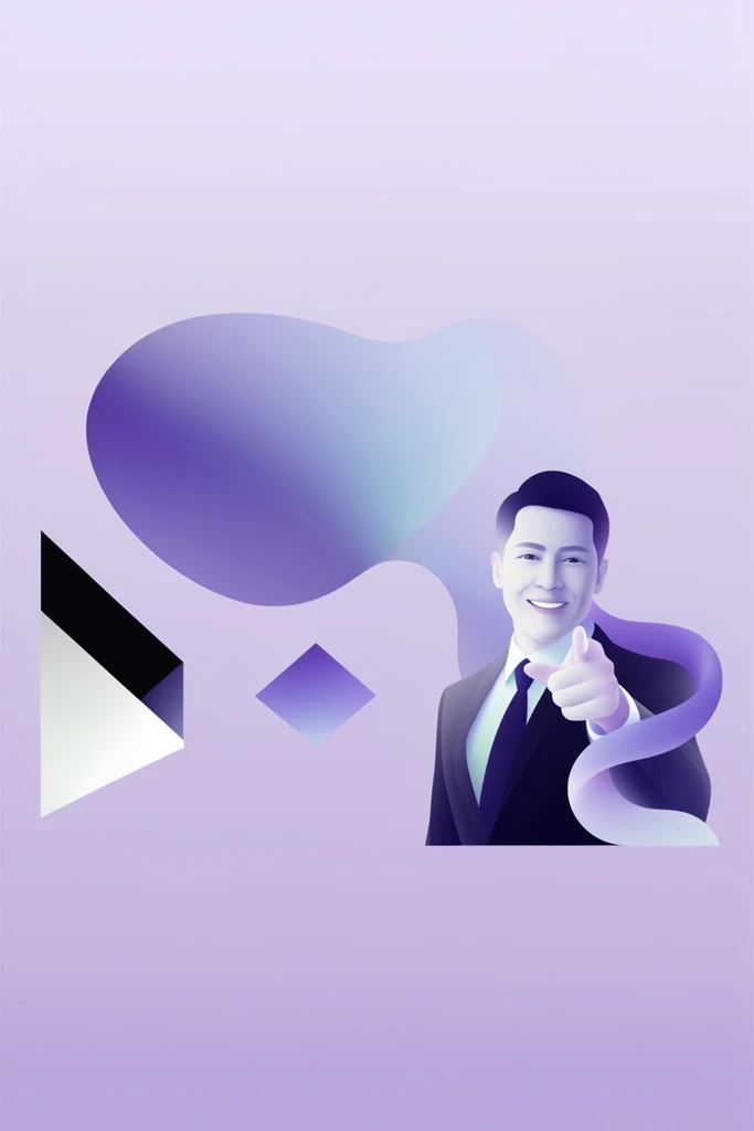 Chromatic Minimalist Abstraction style AI image example 1