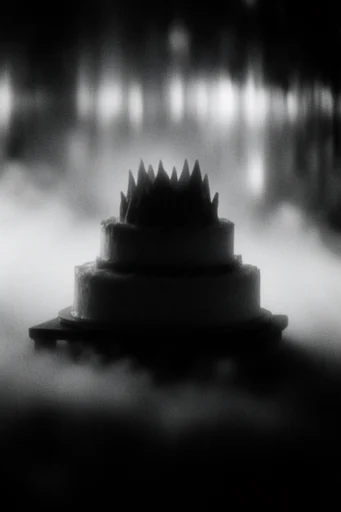 Ethereal Monochrome Noir style reference image — atmospheric fog