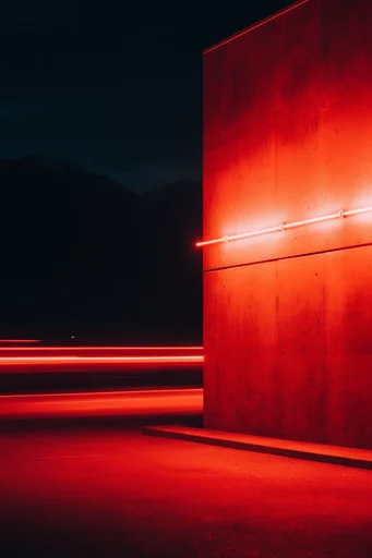 Kinetic Noir Nocturne style reference image — futuristic city night