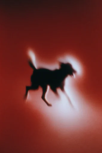 Crimson Cinematic Surrealism style reference image — minimalist composition