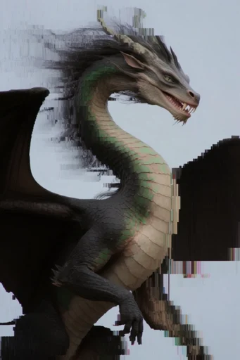 Fragmented Digital Realism style reference image — chromatic aberration