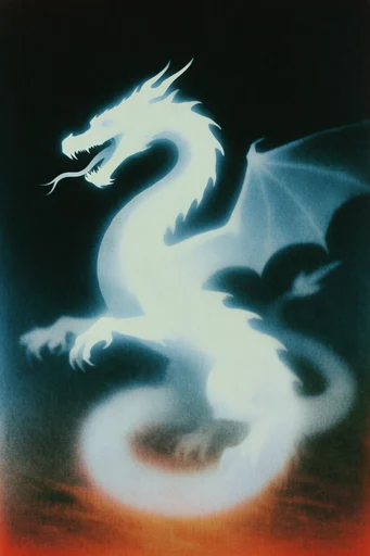 Luminous Spectral Noir style reference image — analog photogram texture