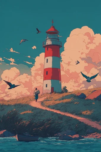 Retro Graphic Cel-Shaded style reference image — dynamic composition