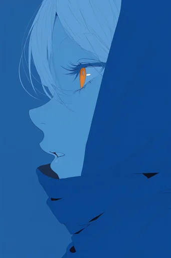 Graphic Surrealist Anime style reference image — vibrant high-contrast palette