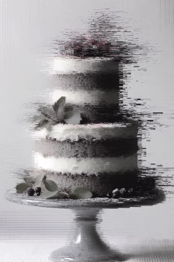 Monochrome Glitch Noir style reference image — liminal noir