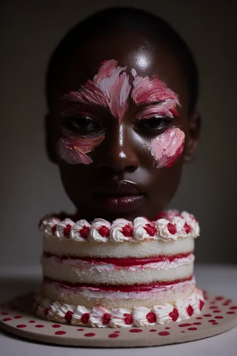 Gilded Chiaroscuro Impasto style reference image — sculptural makeup