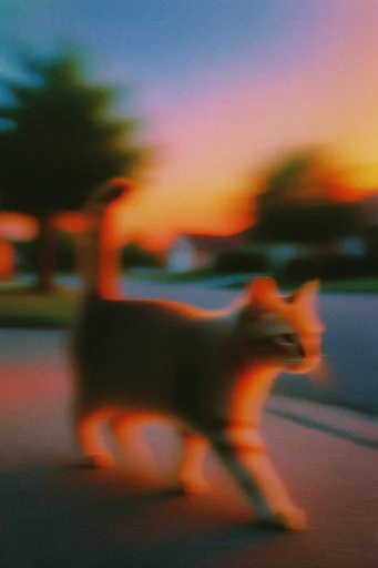 Amber Twilight Liminality style reference image — dreamy sunset haze