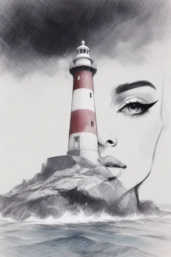 Graphic Noir Anime style reference image — gothic fashion portrait