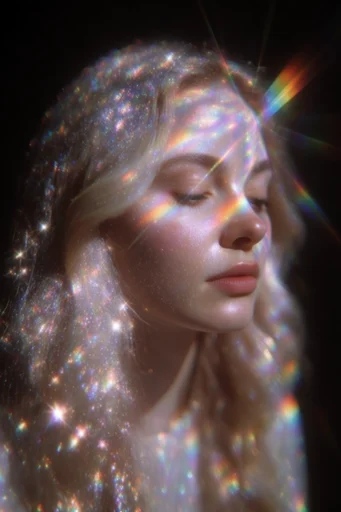 Cosmic Prismatic Glow style reference image — ethereal glow