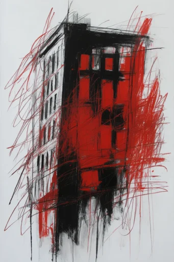Raw Crimson Expressionism style reference image — neo-expressionist