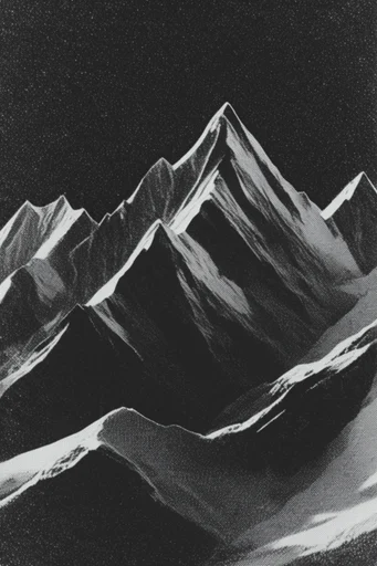 Gritty Spectral Noir style reference image — high-contrast monochrome