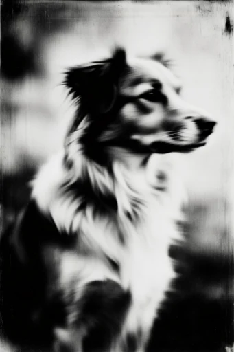 Ethereal Monochrome Noir style reference image — atmospheric negative space
