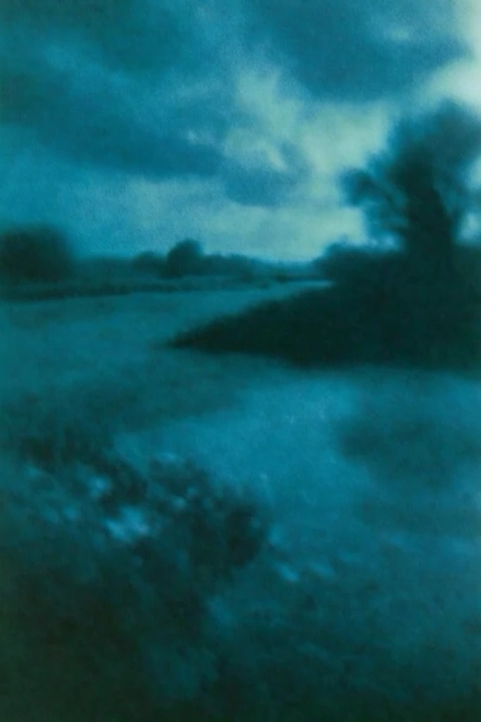 Ethereal Cyanotype Dreamscape style AI image example 2