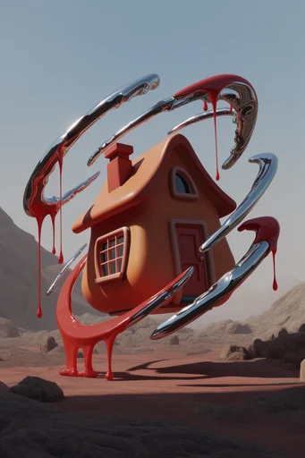 Glossy Surreal Fluidity style AI image example 4