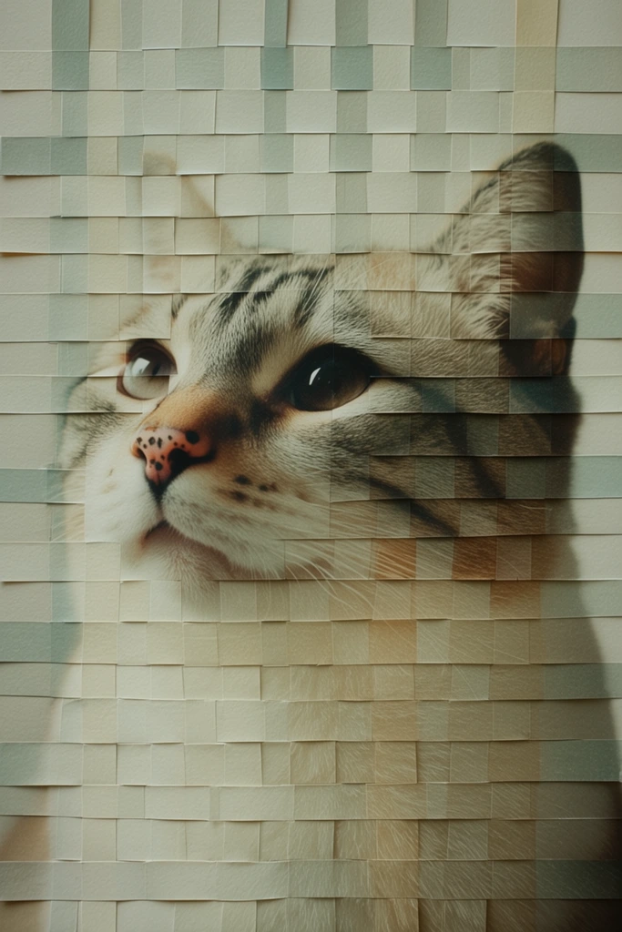 Deconstructed Analog Surrealism style AI image example 3